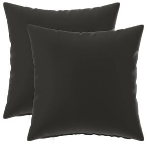 vidaXL Kussensloop 2 pcs HEERLEN Zwart 30 x 30 cm Polyester