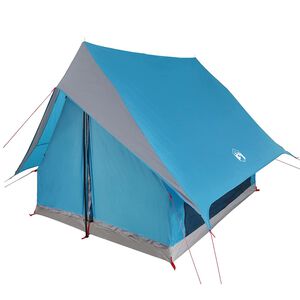 vidaXL Gezinstent met dak Blauw en Grijs 220 x 220 x 184 cm