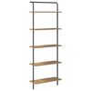 vidaXL Boekenkast 5-laags 60 x 24 x 168 cm Bewerkt hout Artisan Eiken