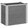 vidaXL Verhoogde plantenbak Grijs 50 x 30 x 42 cm WPC en Aluminium