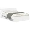 vidaXL Bedframe met opslag Wit 160 x 200 cm Bewerkt hout