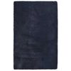 vidaXL Hoogpolig vloerkleed NAVARRA 130x200 cm polyester marineblauw
