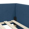 vidaXL Hoekbedframe met hoofdeinde Blauw 80 cm x 200 cm Fluweel