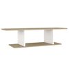 vidaXL Tv-wandmeubel 103x30x26,5 cm wit en sonoma eikenkleurig