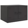 vidaXL Salontafel 67x50x44 cm staal zwart
