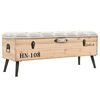 vidaXL Opbergbank 110 cm Massief Hout Vuren