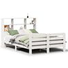 vidaXL Bedframe zonder matras massief grenenhout wit 160x200 cm