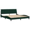 vidaXL Bedframe zonder matras "Hanko" 180x200 cm fluweel donkergroen