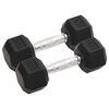 vidaXL Halters 2 st 6 kg totaal gietijzer