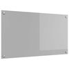 vidaXL Keukenachterwand Lichtgrijs 90 x 50 cm gehard glas