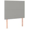 vidaXL Hoofdbord lichtgrijs 90x5x118/128 cm stof