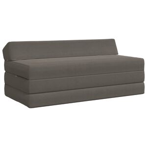 vidaXL Vouwbare Bankbed Lichtgrijs 120 x 60 x 49 cm Stof