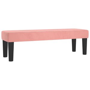 vidaXL Bankje 100x30x30 cm fluweel roze