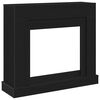 vidaXL Haardombouw 100x30x87,5 cm spaanplaat zwart eikenkleurig
