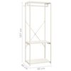 vidaXL Kledingkast 60x40x167 cm metaal en spaanplaat wit