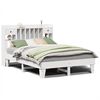 vidaXL Bedframe zonder matras massief grenenhout wit 140x190 cm