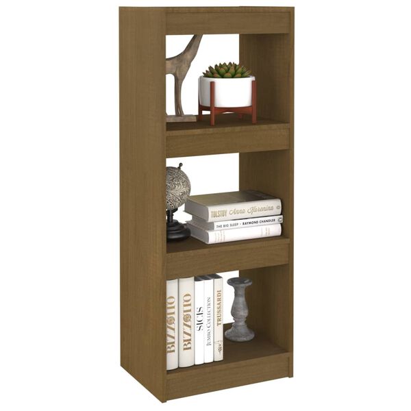 vidaXL Boekenkast/kamerscherm 40x30x103,5 cm grenenhout honingbruin