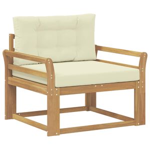 vidaXL Buiten Midden Sofa Polyester Wit