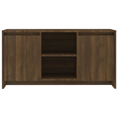 vidaXL Tv-meubel 102x37,5x52,5 cm bewerkt hout bruin eikenkleur