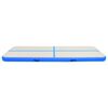 vidaXL Gymnastiekmat met pomp opblaasbaar 400x100x20 cm PVC blauw