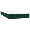 vidaXL Boxspring met matras en LED fluweel donkergroen 80x200 cm