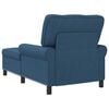 vidaXL Chaise Lounge met kussen Blauw 91 x 157 x 91 cm Stof