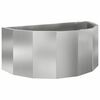 vidaXL Plantenbak Zilver 90 x 45 x 35 cm Gegalvaniseerd staal