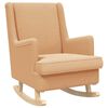 vidaXL Schommelstoel Beige 62 x 80 x 85 cm Boucl&eacute;