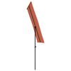 vidaXL Parasol met aluminium paal 180x110 cm terracottakleurig