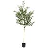 vidaXL Kunstolijfboom 700 blaadjes 165 cm groen