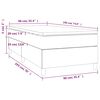 vidaXL Boxspring met matras fluweel donkergroen 90x190 cm