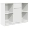 vidaXL Dressoir met lade 101x35x76 cm spaanplaat wit
