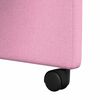 vidaXL Dining Stoelen met Wielen 2 pcs Roze 57 x 66 x 94 cm Stof