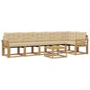 vidaXL Buiten bankenset 7 st Wit en Beige