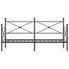 vidaXL Slaapbank zonder matras 75x190 cm staal zwart