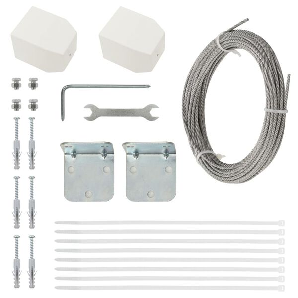 vidaXL Balkonscherm 160x240 cm oxford stof rood