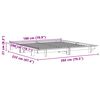 vidaXL Bedframe zonder matras massief grenenhout wit 180x200 cm
