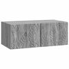 vidaXL Wandbeugel TV-kast 59,5 x 31 cm Grijs Sonoma Bewerkt hout