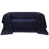 vidaXL Bankhoes microsuede marineblauw 140 x 210 cm