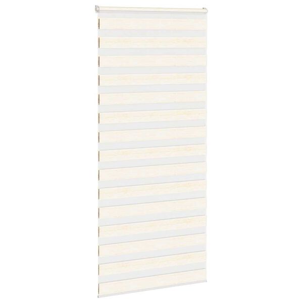 vidaXL Zebra rolgordijn 110x200 cm stofbreedte 105,9 cm marmerbeige