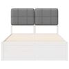 vidaXL Bedframe met Gevoerd Hoofdgedeelte Lichtgrijs 120 x 200 cm