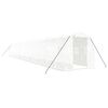 vidaXL Tuinkas met stalen frame 32 m&sup2; 16x2x2 m wit