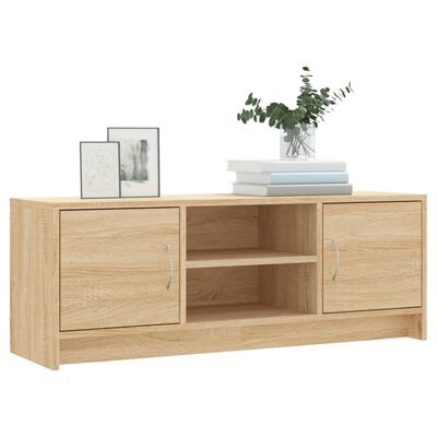 vidaXL Tv-meubel 102x30x37,5 cm bewerkt hout sonoma eikenkleurig