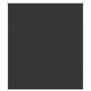 vidaXL Rolgordijn verduisterend 130x130 cm stofbreedte 126,6 cm zwart