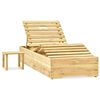 vidaXL Ligbed met tafel groen ge&iuml;mpregneerd grenenhout