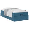 vidaXL Ottoman bed met matras 90x200cm fluweel donkerblauw