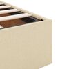 vidaXL Bedframe zonder matras 90x200 cm stof crèmekleurig