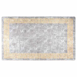 vidaXL Vloerkleed wasbaar 120x180 cm grijs