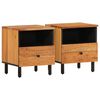 vidaXL Nachtkastjes 2 st 40x33x46 cm massief acaciahout