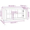 vidaXL Dressoir 102x35x60 cm bewerkt hout grijs sonoma eikenkleurig